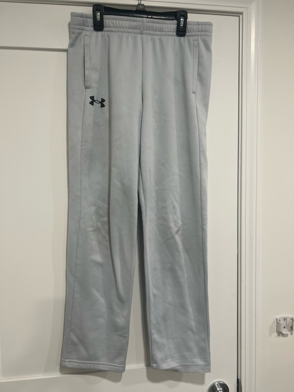 Under Armour Boys Light Gray Athletic Joggers